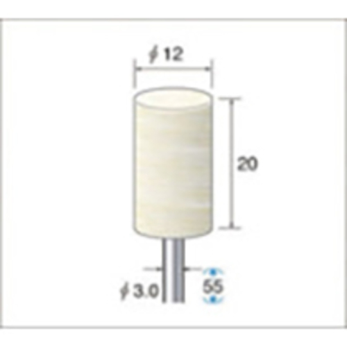 ﾌｪﾙﾄﾊﾞﾌｿﾌﾄﾀｲﾌﾟ 円筒(ｿﾌﾄ)外径12mm 1ﾊﾟｯｸ(10本)画像