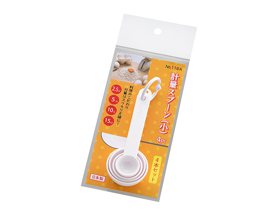 計量スプーン（小）　4pcセットヘッター付画像