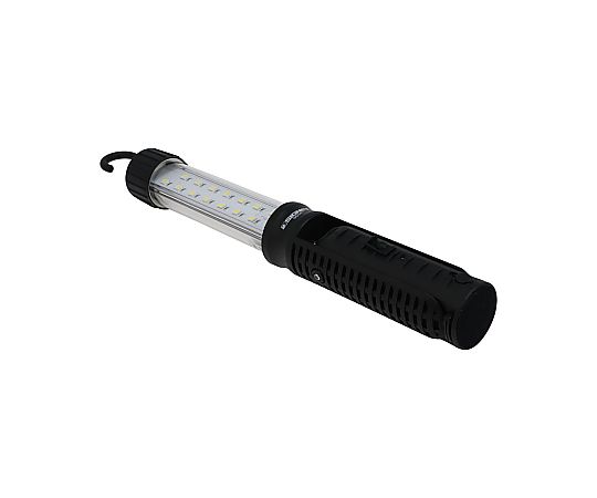 マグネット付5050　SMD　15LED充電式作業灯 片手で持たれた状態のLEDライト、マグネット部分が目立つ構造