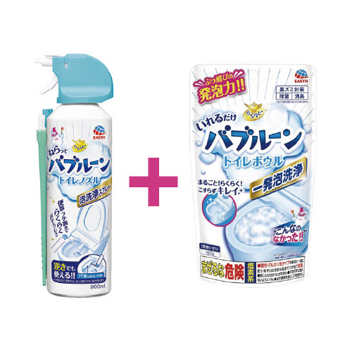 らくハピバブルーン　トイレノズル＋トイレボウル