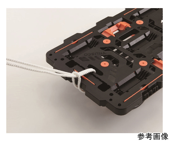 連結式樹脂製平台車 ビートル 700X450 自在3輪 滑らかな表面と自在な3輪の特徴が際立つ横からのアングル