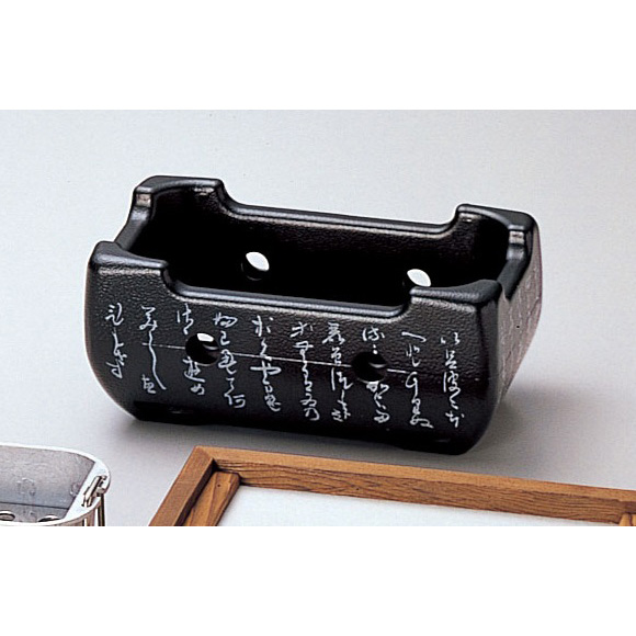 調理器具 M10-808 いろはこんろ 長角 (黒) マイン画像