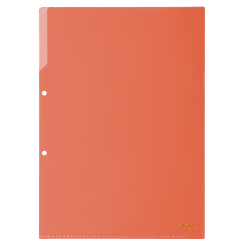 ｸﾘﾔｰﾎﾙﾀﾞｰ(2穴あき･ｶﾗｰ) A4 赤 1ｾｯﾄ(50枚)画像