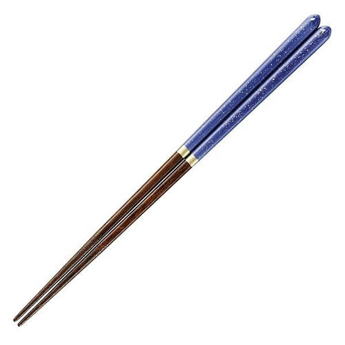 箸 23cm 誕生石 木製 天然木 ウレタン塗装 2月アメジスト画像