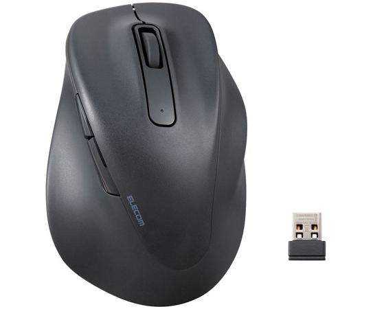 マウス EX-G 2023年モデル 右手専用 XLサイズ 無線2.4GHz 5ボタン 抗菌仕様 静音設計 ブラック