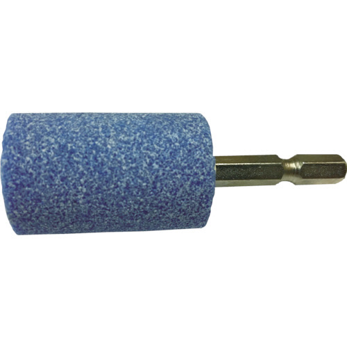 RELIEF 六角軸 軸付砥石 ｽﾃﾝﾚｽ用(WA) 円筒型 φ25×38mm 1個画像