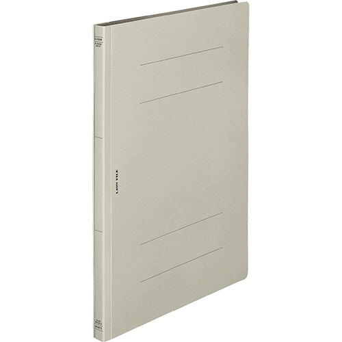 ﾌﾗｯﾄﾌｧｲﾙ(環境) 樹脂押え具 B4ﾀﾃ 150枚収容 背幅18mm ｸﾞﾚｰ 1冊画像