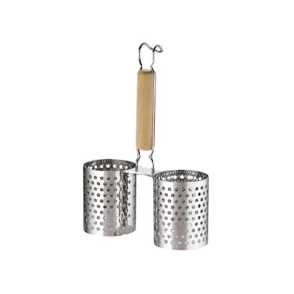 揚げ物用品 UK かき揚げリング〈S〉・2連 YUKIWA画像