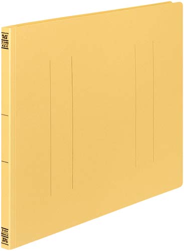 フラットファイルＶ樹脂とじ具　Ａ３横　黄　１０冊画像