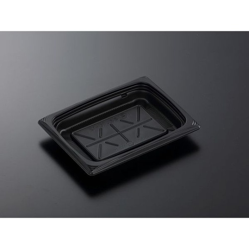 中央化学 軽食容器 CT葵 16-12 BK 本体画像