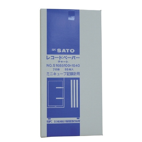 佐藤　ミニキューブ用記録紙(7日巻)　1冊画像