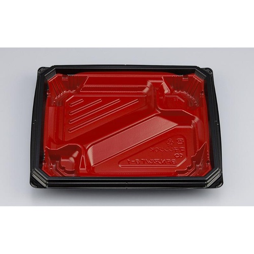 シーピー化成 弁当容器 BFNアルバ8-1 本漆RB 本体画像