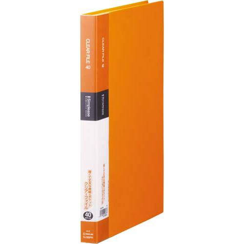 シンプリーズクリアーＦ固定式Ａ４縦４０Ｐ橙３２冊画像