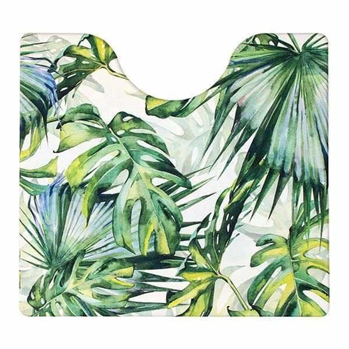 トイレ マット トイレマット 拭ける 撥水 PVCトイレマット ジャングル 55×60cm 抗菌画像