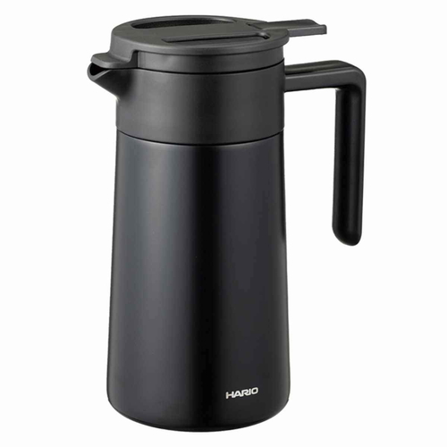 ポット 600ml 魔法瓶 保温 保冷 真空二重構造 ステンレス ブラック画像