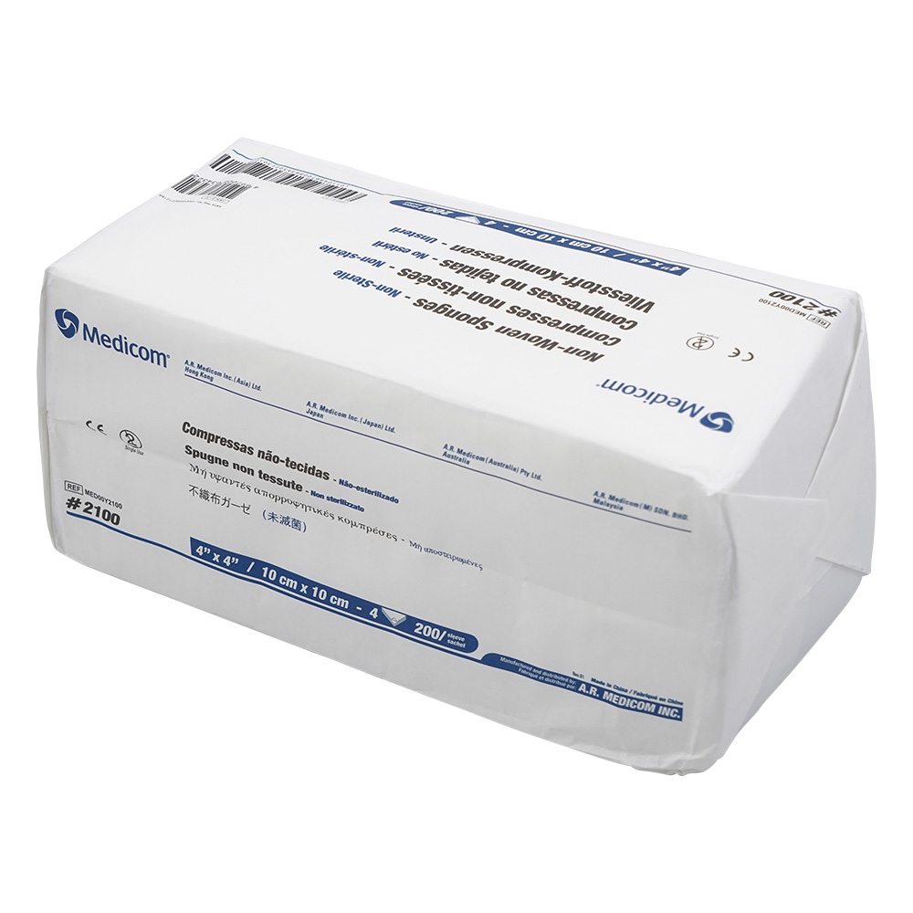 メディコム　不織布ガーゼ　200×200mm　1パック(200枚入)画像