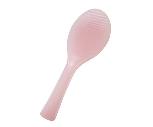 魔法のしゃもじ(スケルトン)溝付 ピンク 20.5cm 抗菌画像