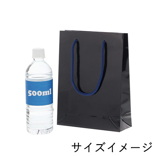 ツヤありPP加工！シコン（紫紺）色で持ち手紐付きの高級ギフトバッグ