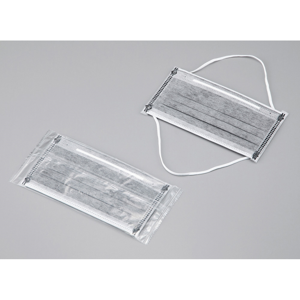 低発塵活性炭マスク オーバーヘッド（4層タイプ）50枚入画像