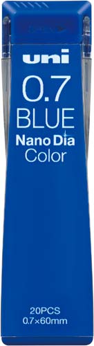ユニ　ナノダイヤ　カラー芯　０．７ｍｍ　青芯２０本画像