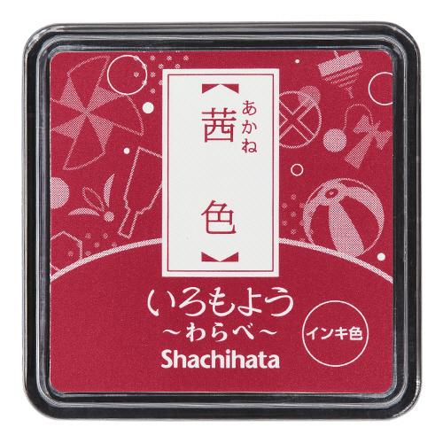 いろもよう わらべ ｽﾀﾝﾌﾟﾊﾟｯﾄﾞ 茜色(あかねいろ) 1個画像