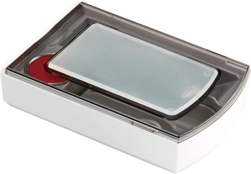 朱肉＋印マット付き印鑑ケース　シクオス　デュオ　白画像