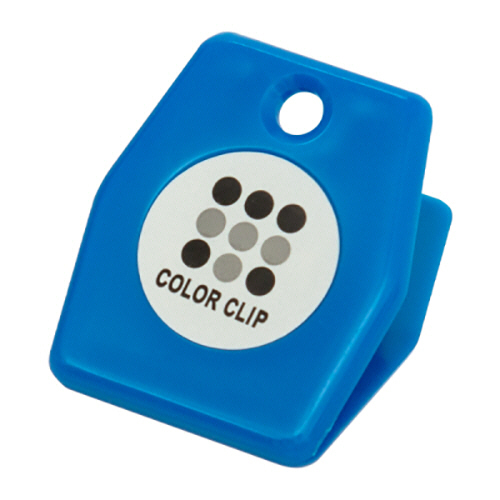 ｶﾗｰｸﾘｯﾌﾟ ｼｰﾙ付 ﾌﾞﾙｰ 1ﾊﾟｯｸ(50個)画像