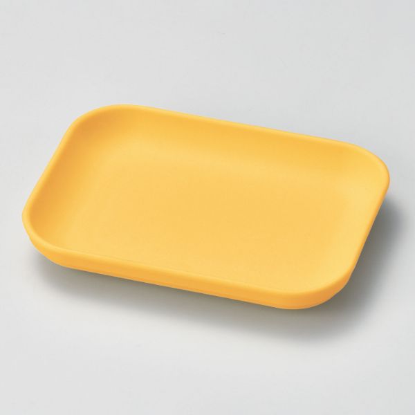 M11-674 耐熱角皿(小) マスタード マイン画像