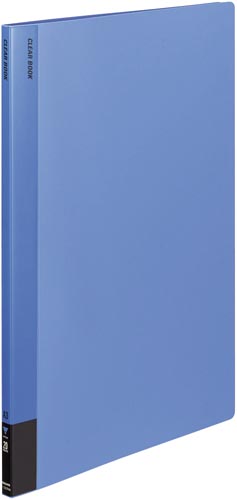 クリヤーブック固定式　Ａ３縦　２０Ｐ　青　４冊画像