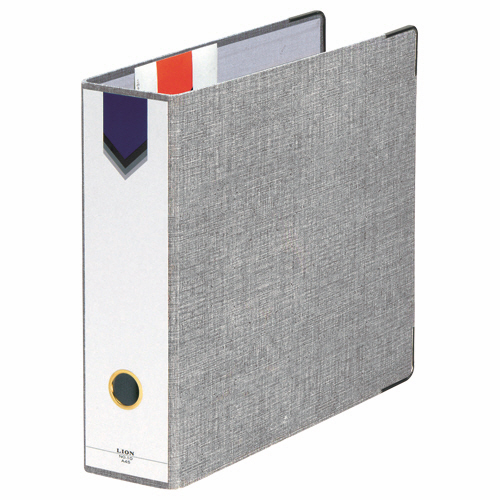 AZﾌｧｲﾙ A4ﾀﾃ 2穴 470枚収容 背幅89mm ｸﾞﾚｰ 1冊画像