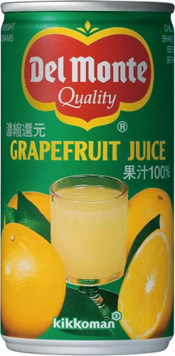 デルモンテグレープフルーツジュース１９０ｇ　３０缶画像