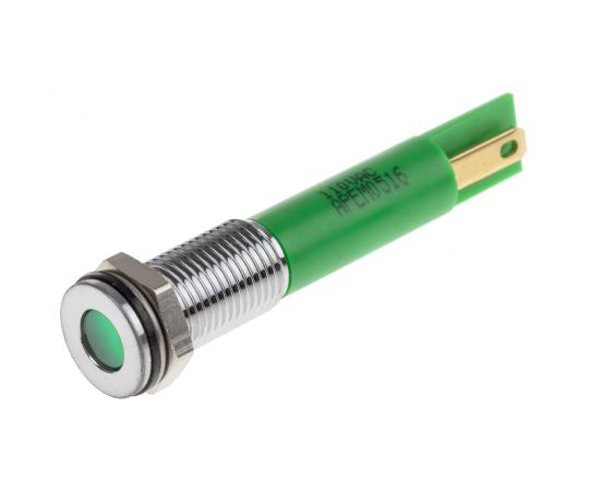 LED表示灯　緑　8mm　110　V　ac画像