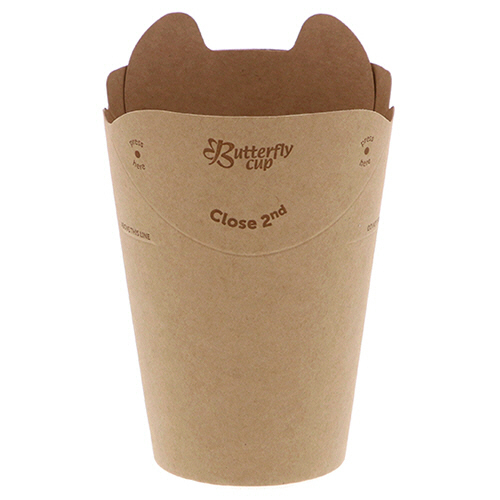 紙ｺｯﾌﾟ ﾊﾞﾀﾌﾗｲｶｯﾌﾟ 6ｵﾝｽ ｼﾝｸﾞﾙ 未晒無地 1ｾｯﾄ(800個:40個×20ﾊﾟｯｸ)画像