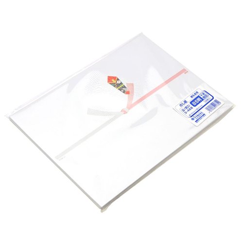 のし紙 十本結切 山 B5判 100枚入り ササガワ 十本結びのデザインが施されたのし紙が整然と並んでいる様子