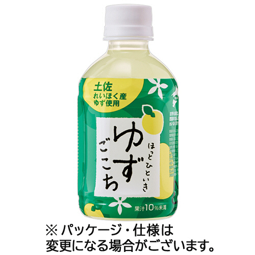 ほっとひといきゆずごこち 280mL ﾍﾟｯﾄﾎﾞﾄﾙ 1ｾｯﾄ(24本:12本×2ｹｰｽ)画像