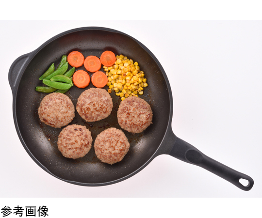 カルビック フライパン 32cm 商品の内部の特徴が見える状態，ハンドルが付いて使用しやすいデザイン