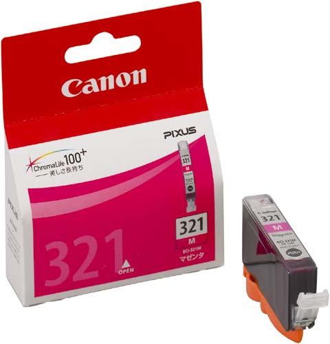 純正インク　ＢＣＩ－３２１Ｍ　マゼンタ２個以上画像