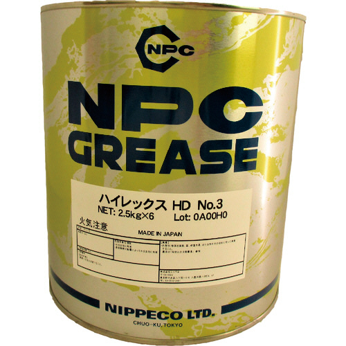 自動車ﾎｲｰﾙﾍﾞｱﾘﾝｸﾞ用ｸﾞﾘｰｽ ﾊｲﾚｯｸｽHD No.3 2.5kg 1缶画像