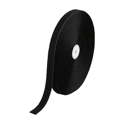 ﾏｼﾞｯｸﾃｰﾌﾟ 縫製用B側 25mm×25m 黒 1巻画像