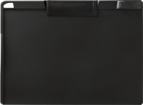 抗菌　クリップボード　Ａ４ヨコ　ブラック画像