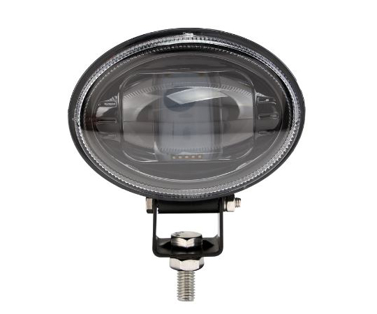 DC10-60V/15W 安全警告灯/LED(2個入) 鮮やかな色合いの2個の警告灯が横並びで並んでいる状態
