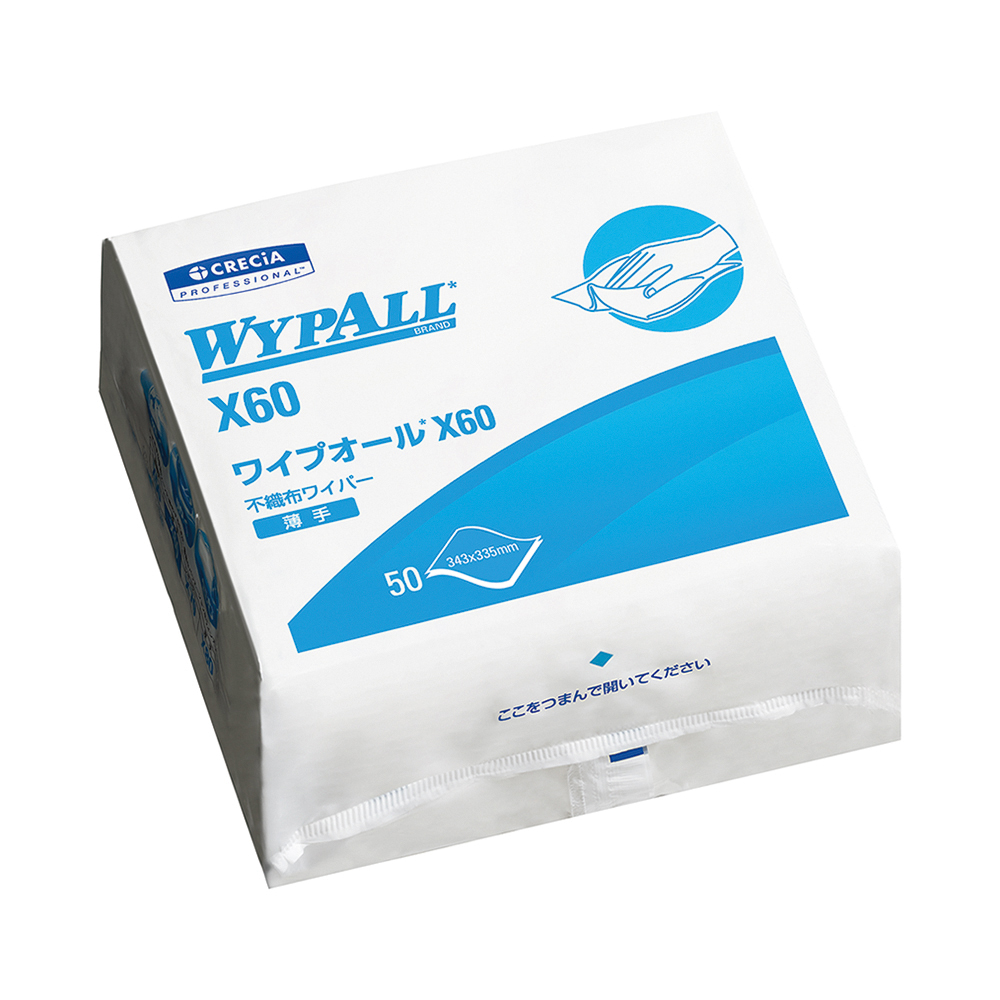 ワイプオールX60　4つ折りタイプ　50枚×18袋入画像