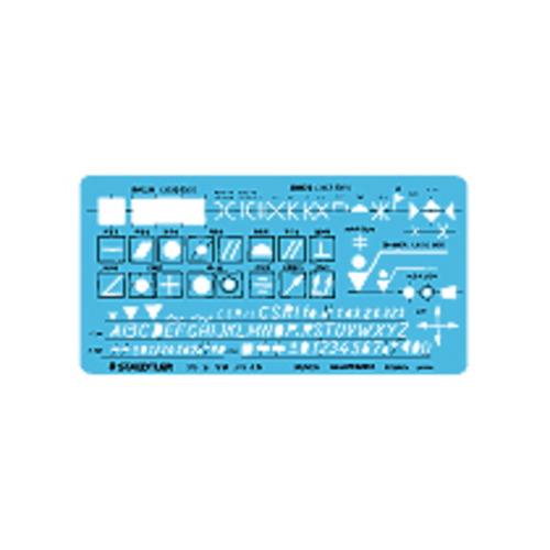 ﾃﾝﾌﾟﾚｰﾄ 機械･仕上記号定規 1枚画像