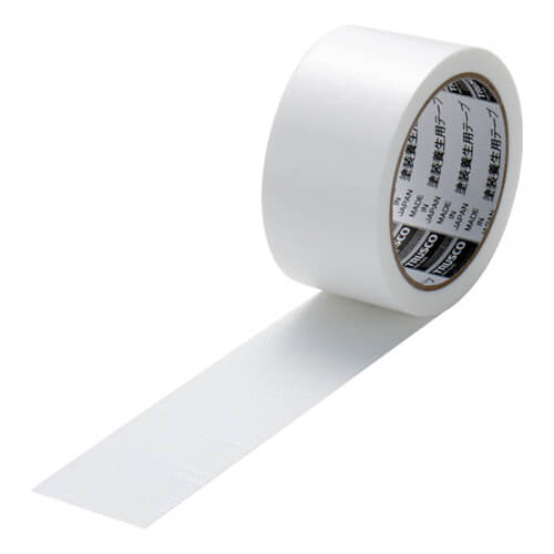 トラスコ中山 塗装養生用テープ ホワイト 50mm×25m TYT5025W画像