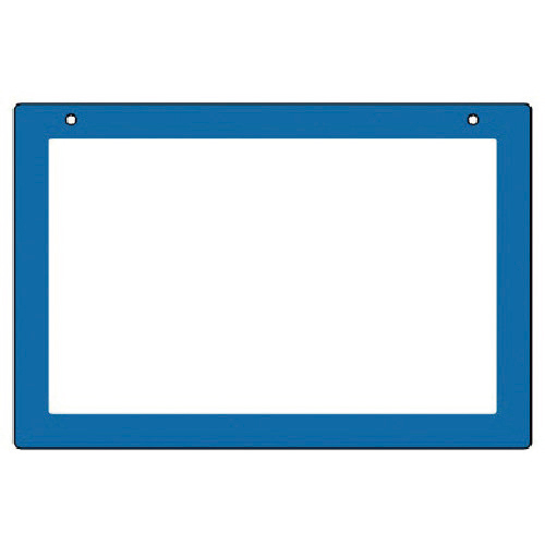 吊り下げ式表示板 ﾌﾞﾙｰ枠･ｱｸﾘﾙ･300×450 1枚画像