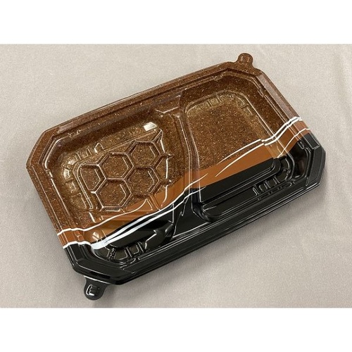 中央化学 弁当容器 CT ロックス 24-16N パイルBR 本体画像