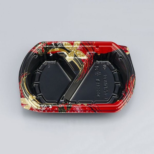 シーピー化成 弁当容器 BFN味音(みおん)21-1 結花黒 本体画像