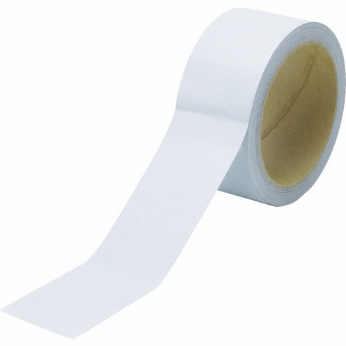 再帰反射ﾃｰﾌﾟ 45mm×10m ﾎﾜｲﾄ 1巻画像