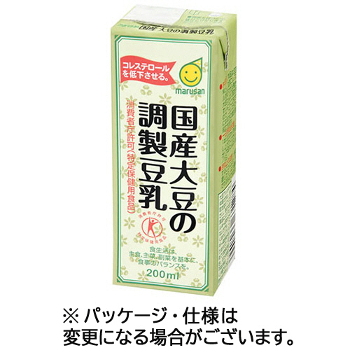 国産大豆の調製豆乳 200mL 紙ﾊﾟｯｸ 1ｹｰｽ(24本)画像