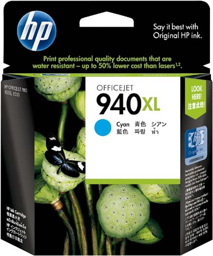 純正インク　ＨＰ９４０（Ｃ４９０７ＡＡ）　シアン画像